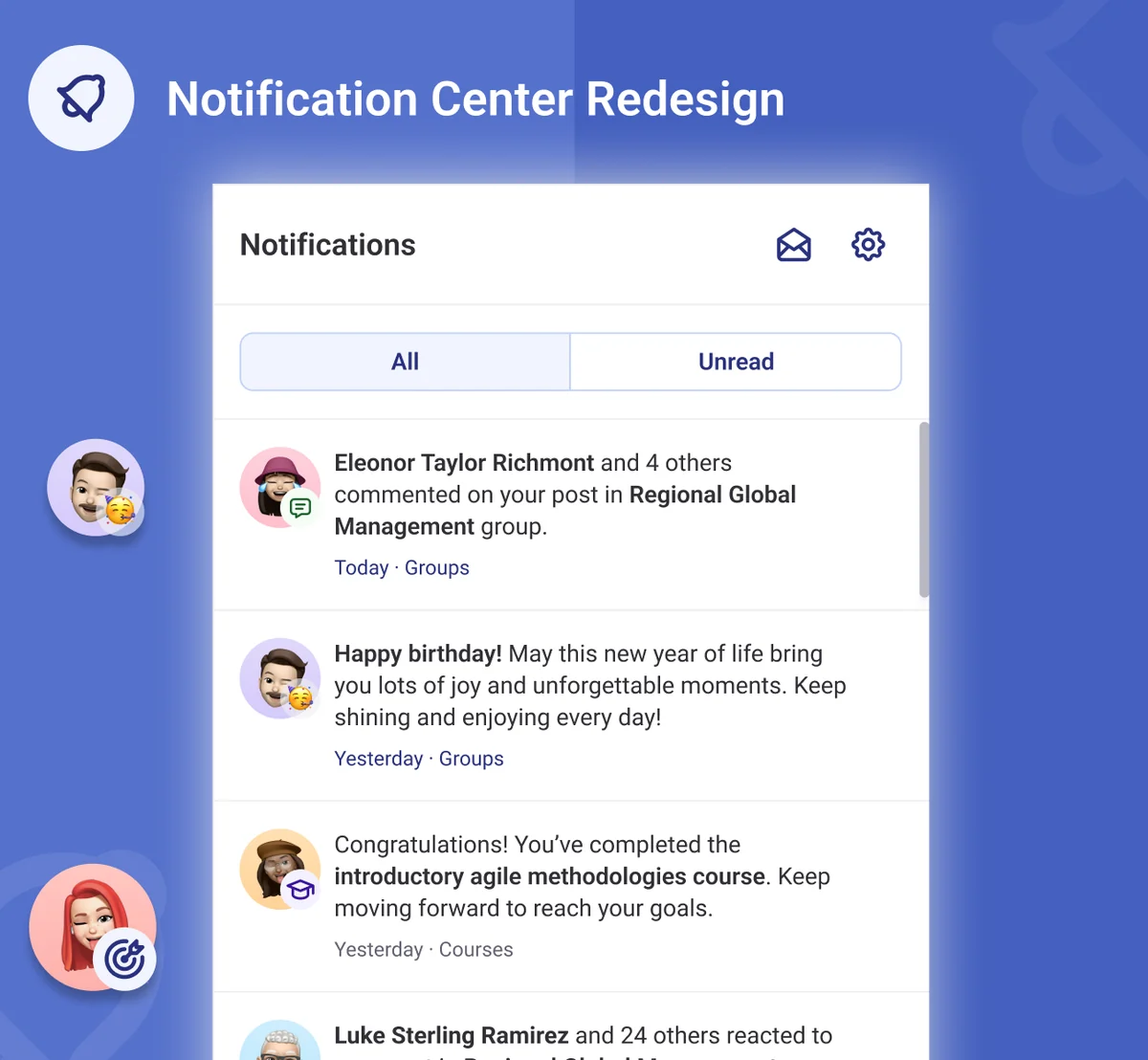 Centro de notificaciones